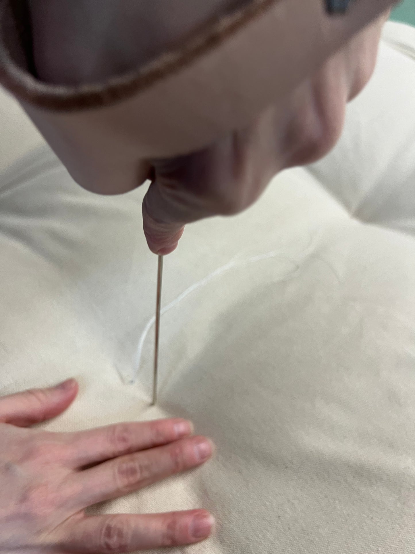 Handmade Cotton Futon w/Removable Blue Owl Cover. Shiki Futon.