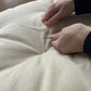 Handmade Cotton Futon w/Removable Kona White Cover. Shiki Futon.
