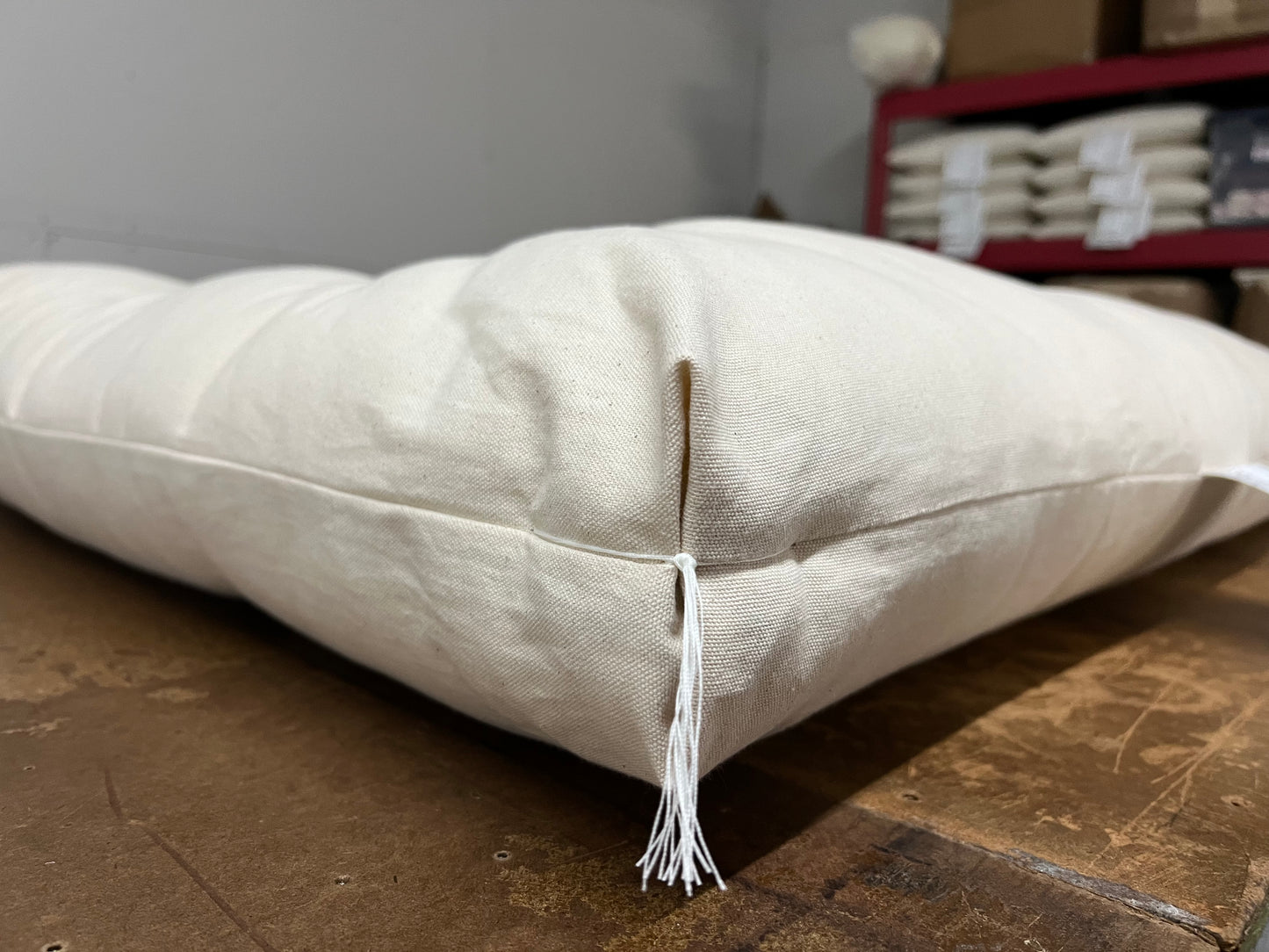 Handmade Cotton Futon w/Removable Shibori Indigo Cover. Shiki Futon.