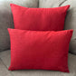 Japanese Mura Red Fabric Throw Pillow