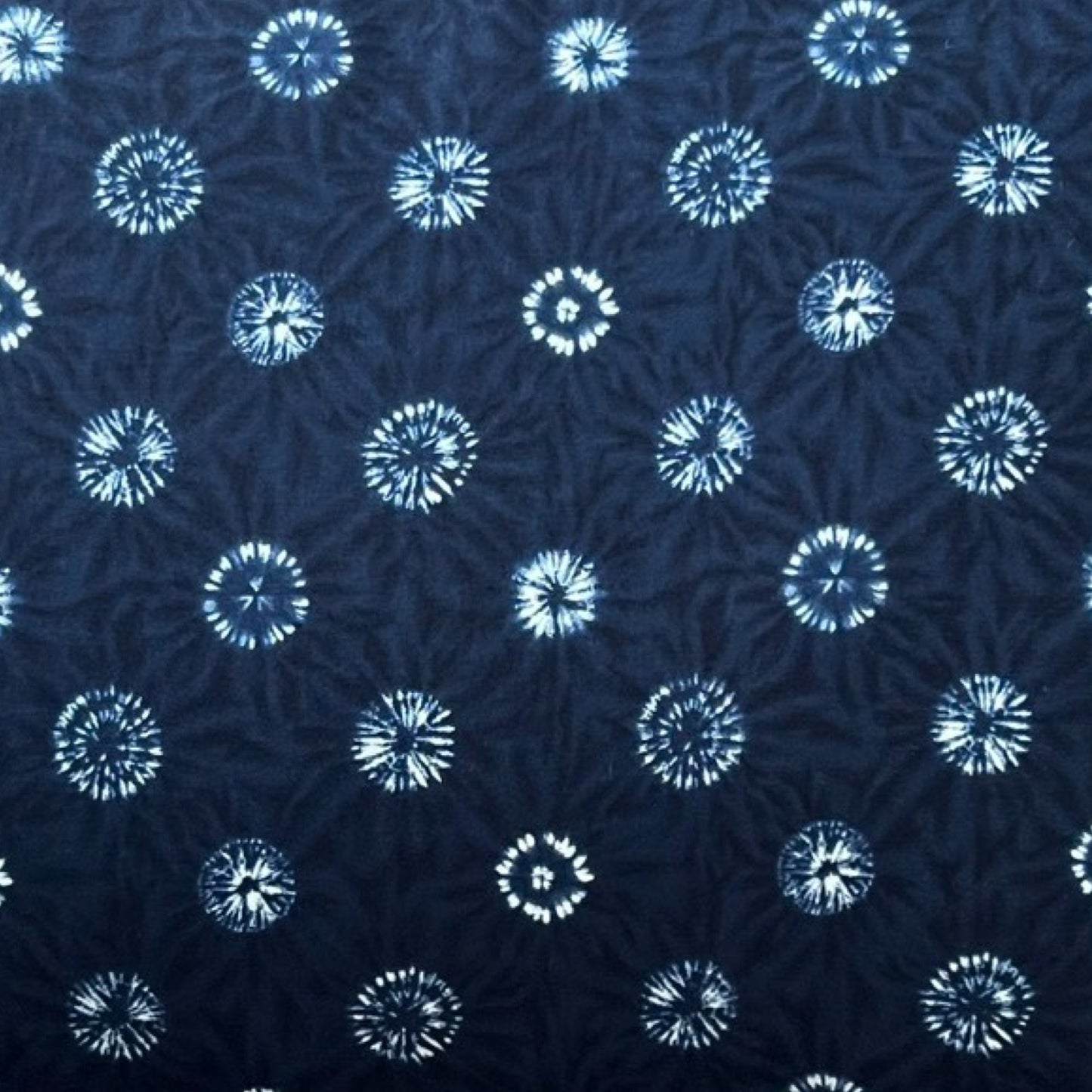 Japanese Shibori Indigo Fabric Throw Pillow