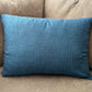 Japanese Mura Blue Fabric Throw Pillow