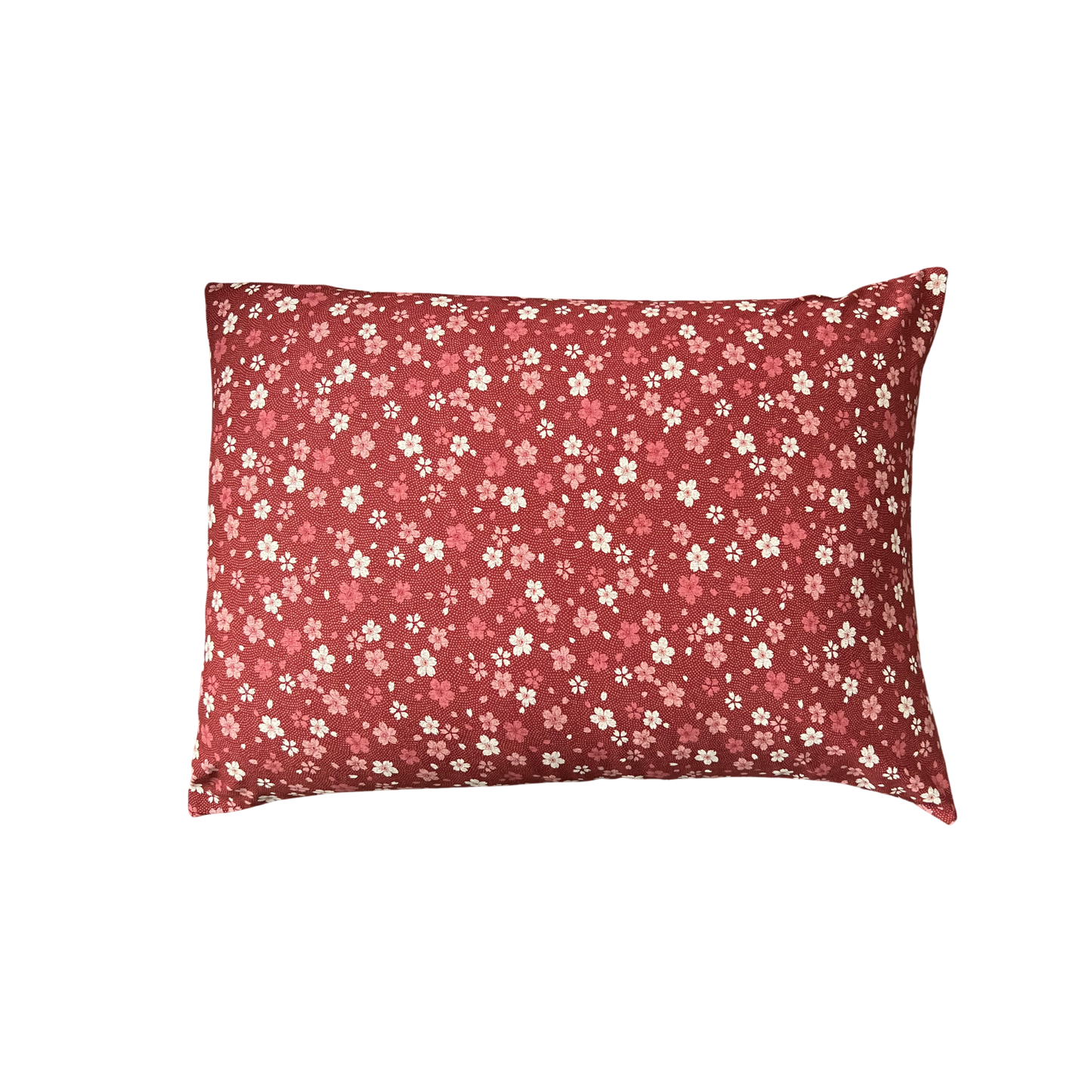 Japanese Sakura Red Fabric Throw Pillow