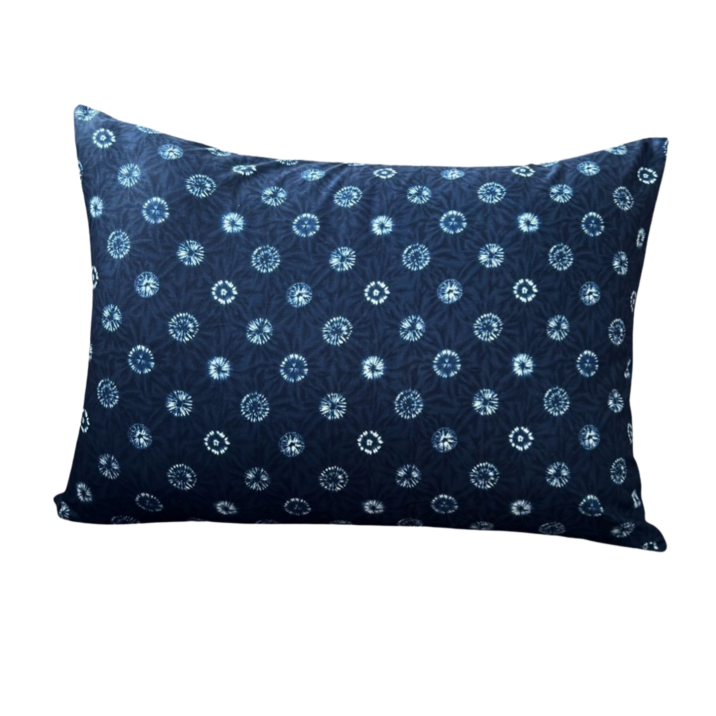 Japanese Shibori Indigo Fabric Throw Pillow