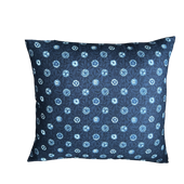 Japanese Shibori Indigo Fabric Throw Pillow