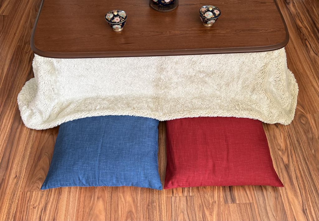 Japanese Zabuton Floor Pillow Mura Red