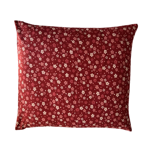 Japanese Zabuton Floor Pillow Sakura Red