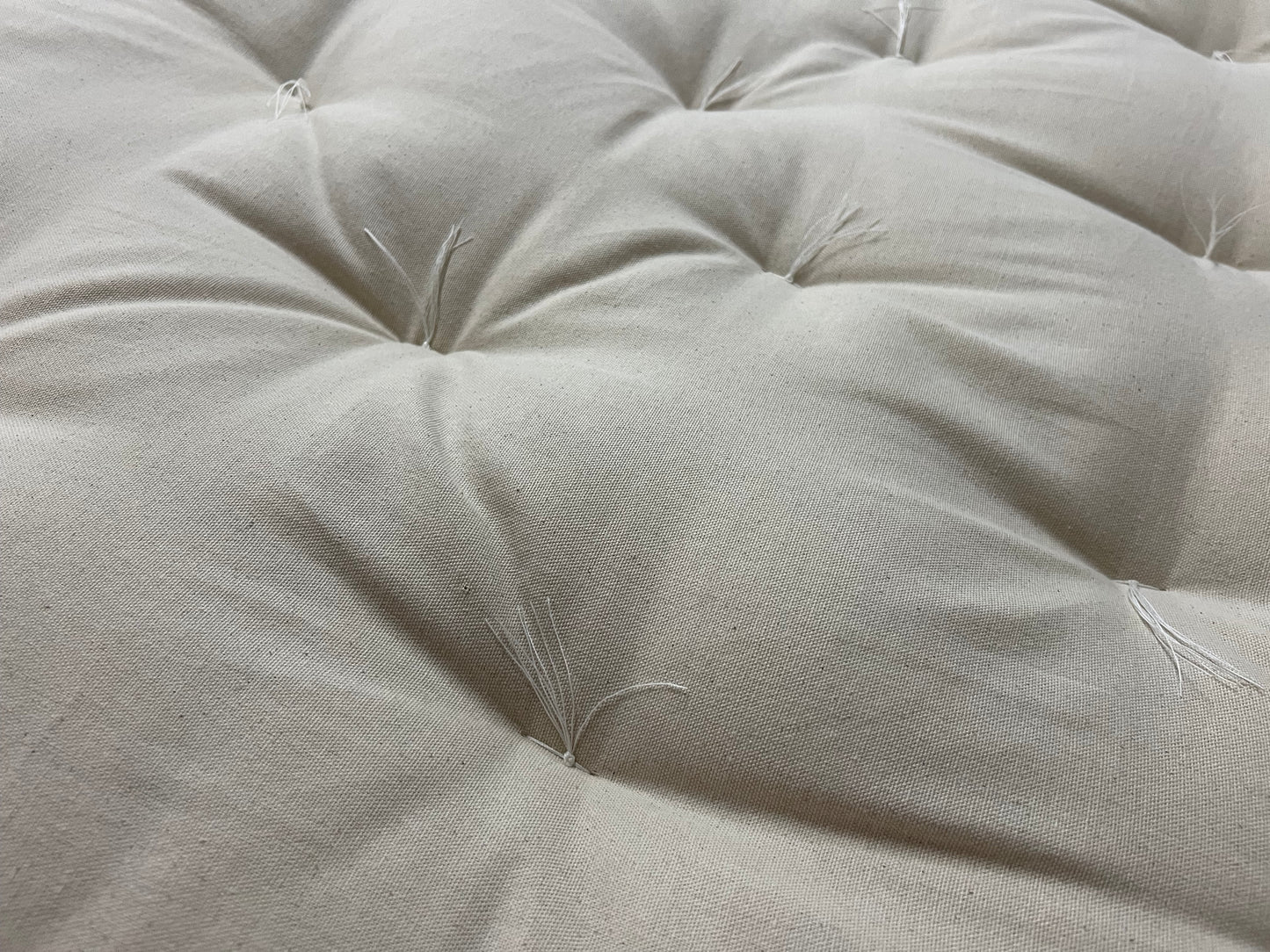 Handmade Cotton Futon w/Removable Shibori Indigo Cover. Shiki Futon.