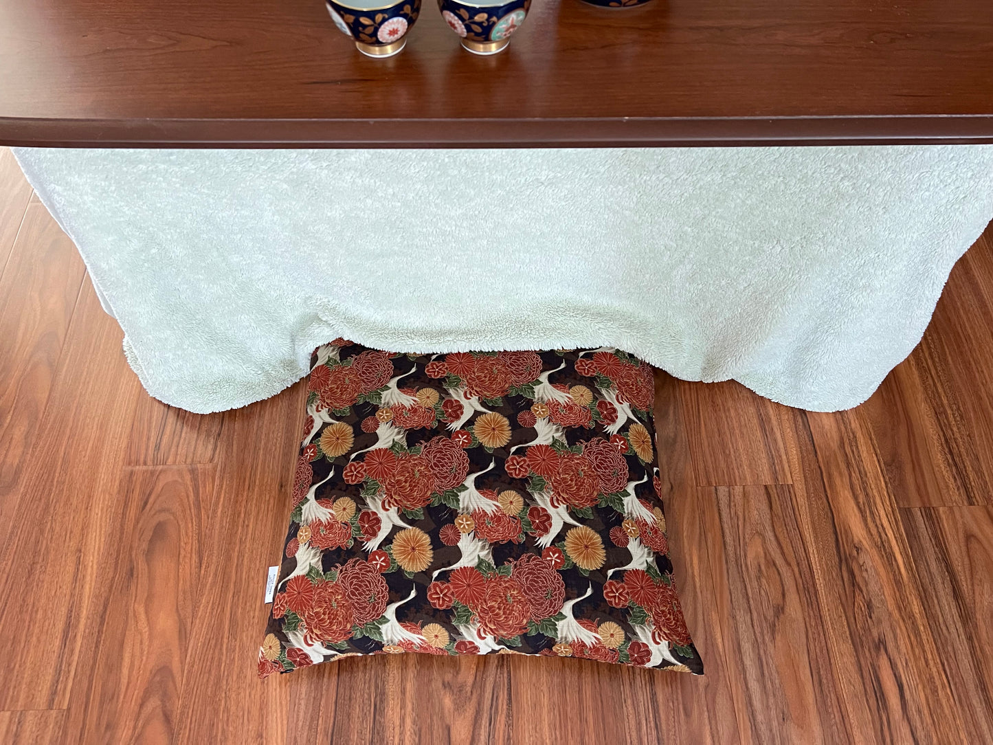 Japanese Zabuton Floor Pillow Cranes