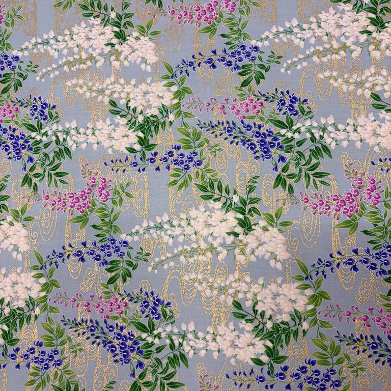 Japanese Zabuton Floor Pillow – Floral Blue | Meditation Cushion | Authentic Japanese Fabric