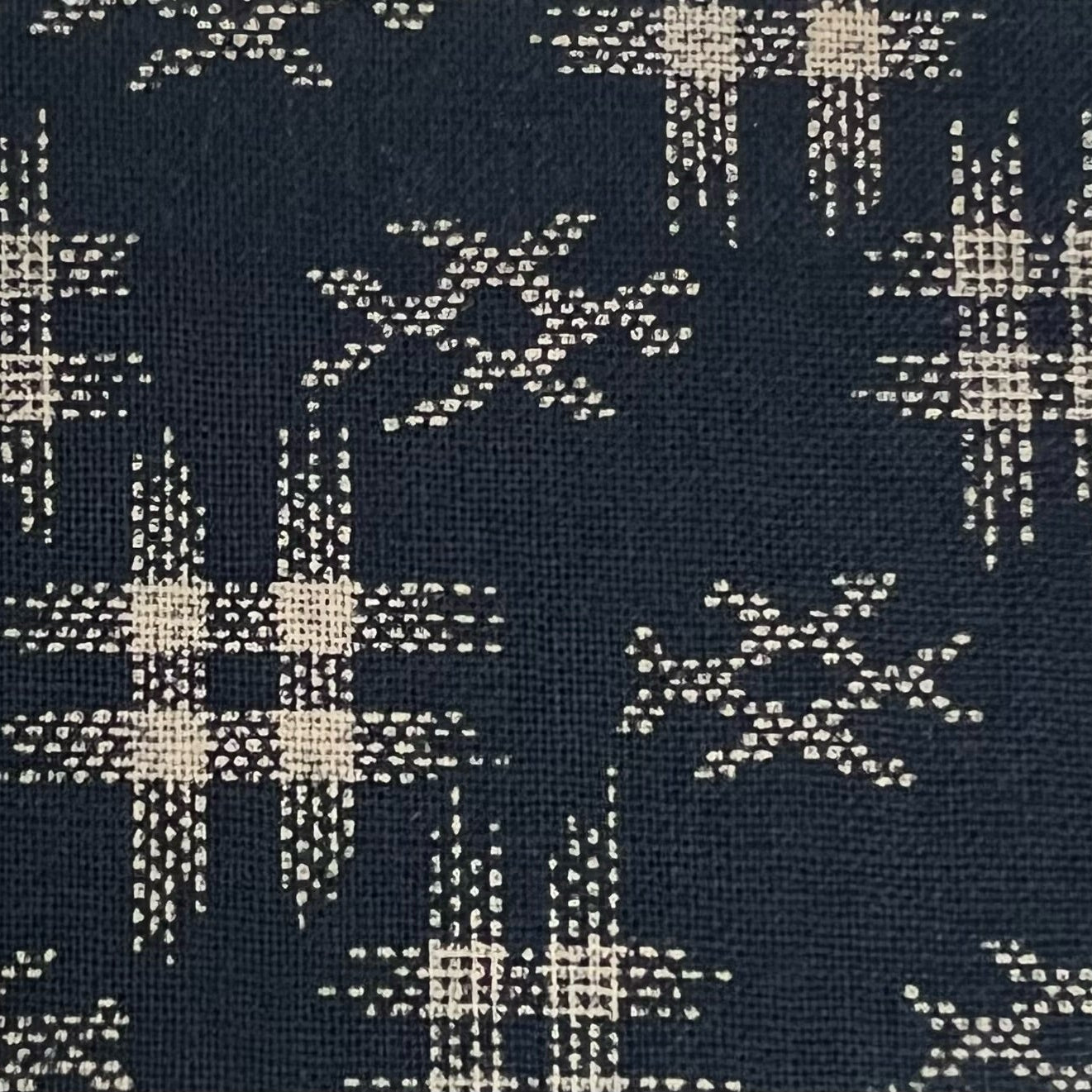 Japanese Zabuton Floor Pillow – Kasuri Navy | Meditation Cushion | Authentic Japanese Fabric