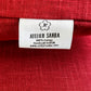 Mura Red Japanese Cotton Futon Cover.  Handmade Shiki Futon Cover.