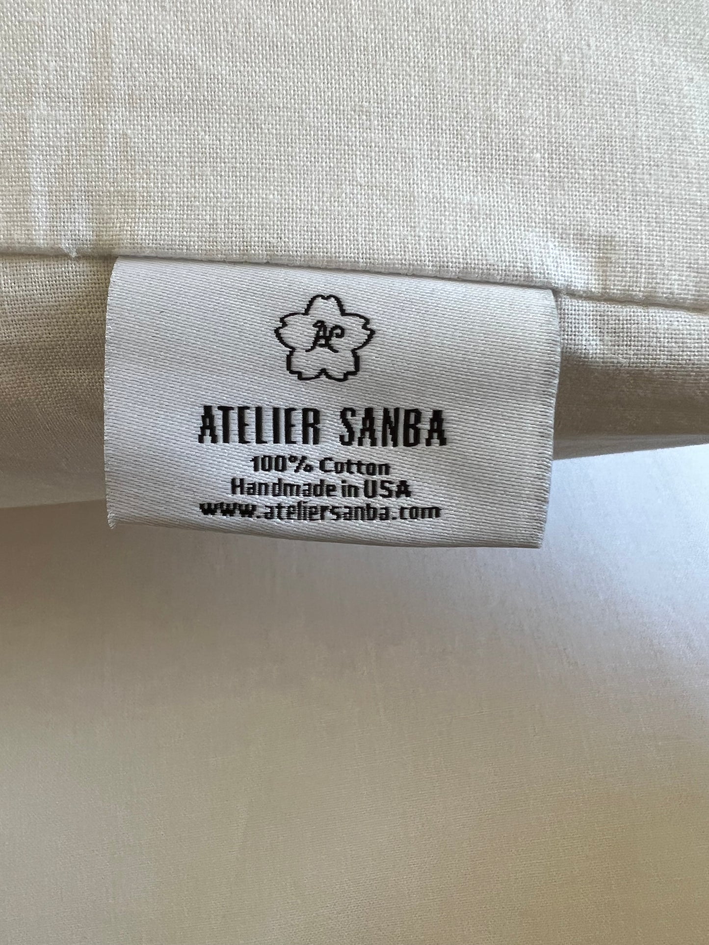 Kona White Cotton Futon Cover. Handmade Shiki Futon Cover.