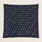 Japanese Zabuton Floor Pillow Kamon Navy