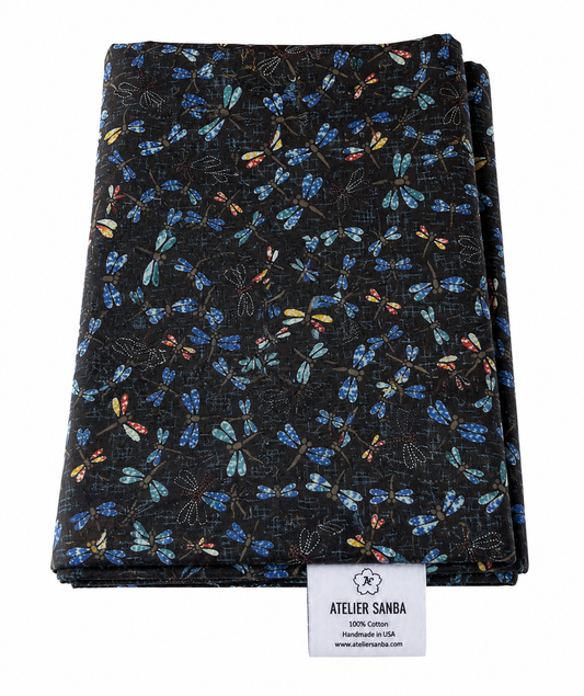 Tombo Navy Japanese Futon Cover | Handmade Shiki Futon Cover