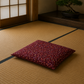 Japanese Zabuton Floor Pillow Tombo Burgundy