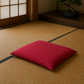 Japanese Zabuton Floor Pillow Mura Red