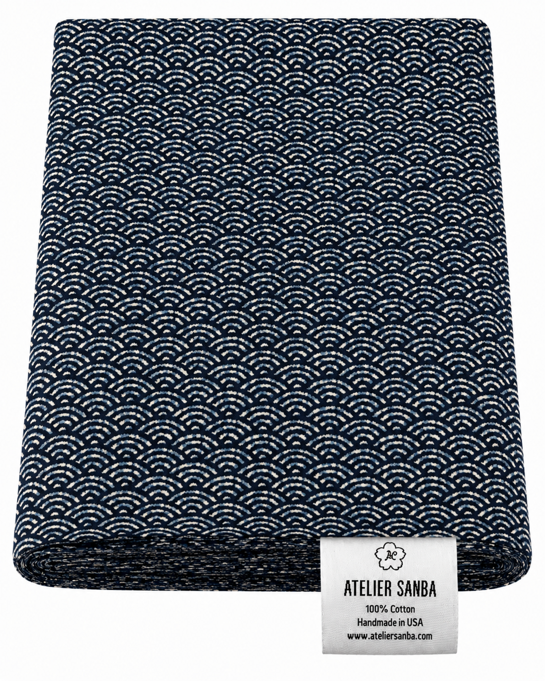 Seikaiha Shibori Japanese Futon Cover | Handmade Shiki Futon Cover