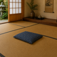 Japanese Zabuton Floor Pillow – Kasuri Navy | Meditation Cushion | Authentic Japanese Fabric