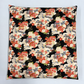 Japanese Zabuton Floor Pillow Floral Black