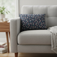 Japanese Sakura Navy Throw Pillow | Decorative Accent Pillow