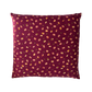 Japanese Zabuton Floor Pillow Owl Burgundy