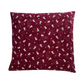 Japanese Zabuton Floor Pillow Bunny Burgundy