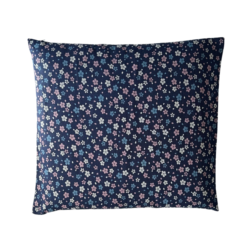 Japanese Zabuton Floor Pillow Sakura Navy