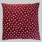 Japanese Zabuton Floor Pillow – Cats Burgundy | Meditation Cushion | Authentic Japanese Fabric