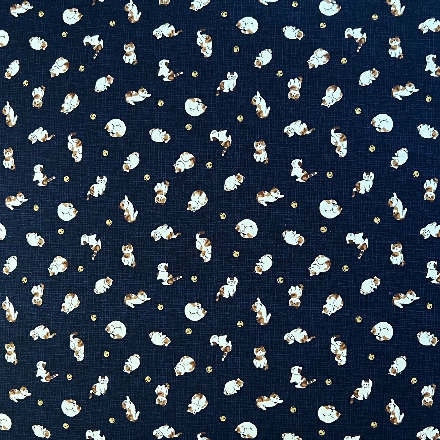 Japanese Zabuton Floor Pillow – Cats Navy | Meditation Cushion | Authentic Japanese Fabric