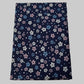 Japanese Shikibuton Futon Mattress with Removable Sakura Navy Cover | Handmade Cotton Futon