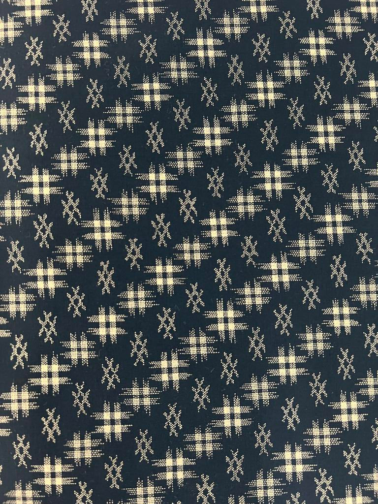 Kasuri Navy Japanese Cotton Futon Cover.  Handmade Shiki Futon Cover.
