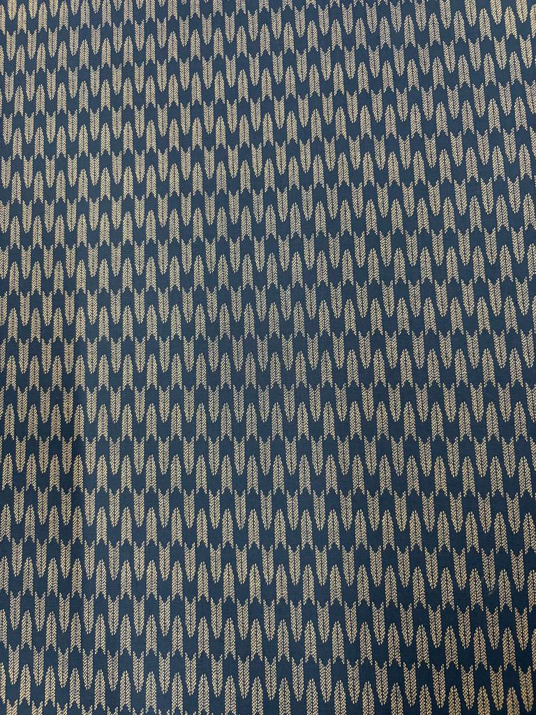 Yagasuri Blue Japanese Cotton Futon Cover.  Handmade Shiki Futon Cover.