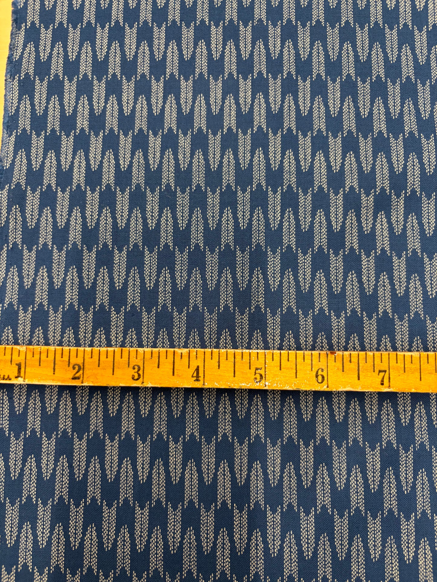 Yagasuri Blue Japanese Cotton Futon Cover.  Handmade Shiki Futon Cover.