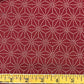 Japanese Asa-No-Ha Red Throw Pillow | Decorative Accent Pillow