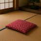 Japanese Zabuton Floor Pillow Sakura Red