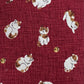 Handmade Cotton Futon w/Removable Cats Burgundy Cover. Shiki Futon.