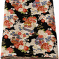 Japanese Shikibuton Futon Mattress with Removable Floral Black Cover | Handmade Cotton Futon