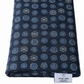 Japanese Shikibuton Futon Mattress with Removable Kamon Family Crest Navy Cover | Handmade Cotton Futon
