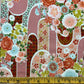 Japanese Zabuton Floor Pillow Floral Red