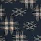 Japanese Zabuton Floor Pillow Kasuri Navy