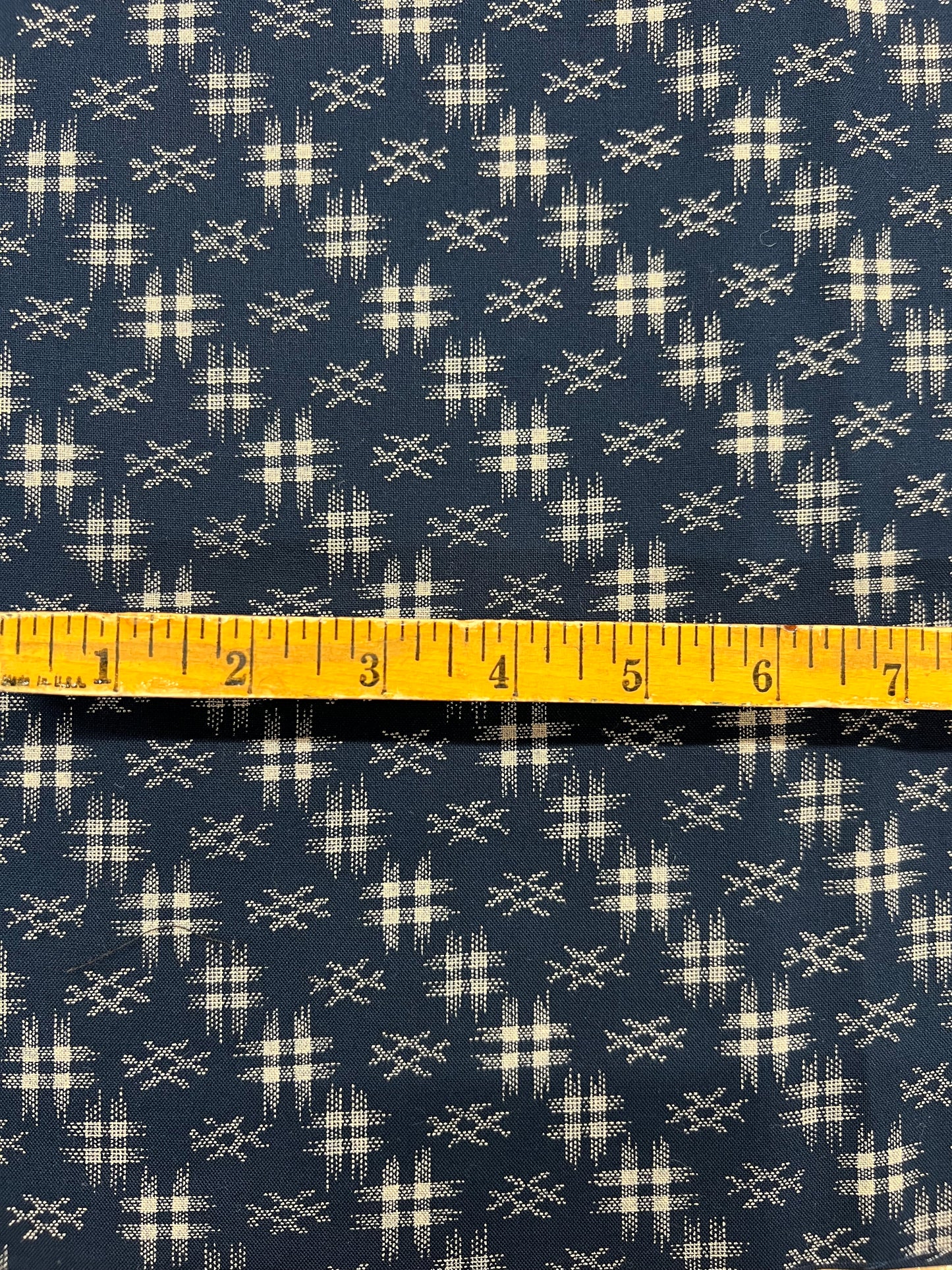 Japanese Zabuton Floor Pillow Kasuri Navy
