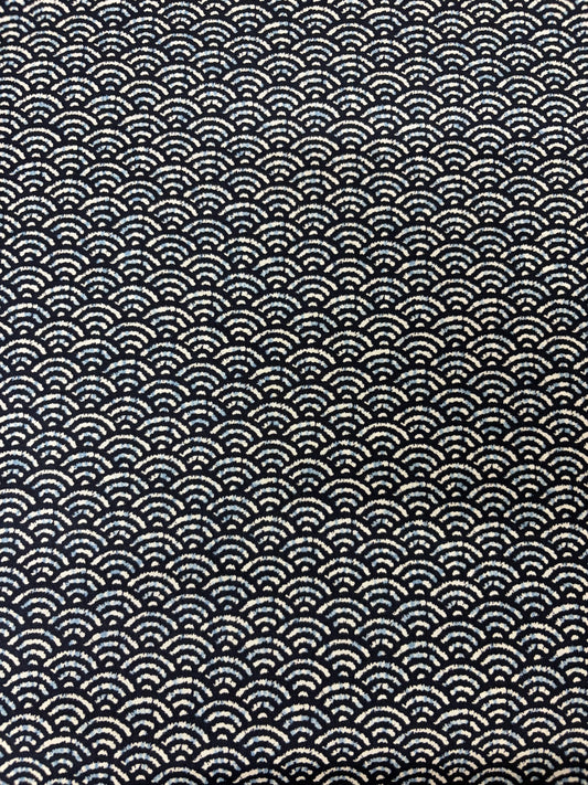 Japanese Shikibuton Futon Mattress with Removable Seikaiha Shibori Cover | Handmade Cotton Futon