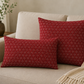 Japanese Asa-No-Ha Red Throw Pillow | Decorative Accent Pillow