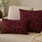 Japanese Tombo Burgundy Throw Pillow | Decorative Accent Pillow